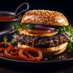 American cheeseburger classic